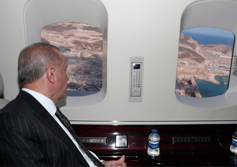 Cumhurbaşkanı Erdoğan, Akkuyu NGS sahasında incelemelerde bulundu