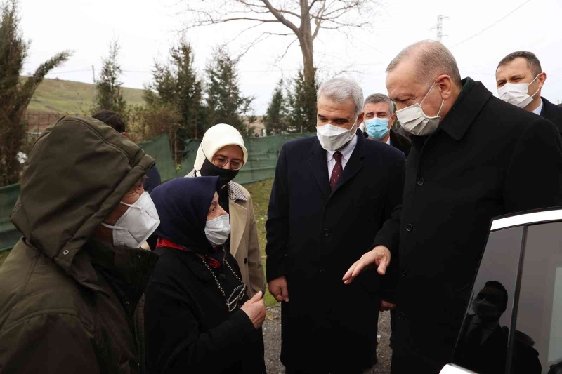 Cumhurbaşkanı Erdoğan’dan, örnek gösterdiği Hatem Kurt’un evine ziyaret