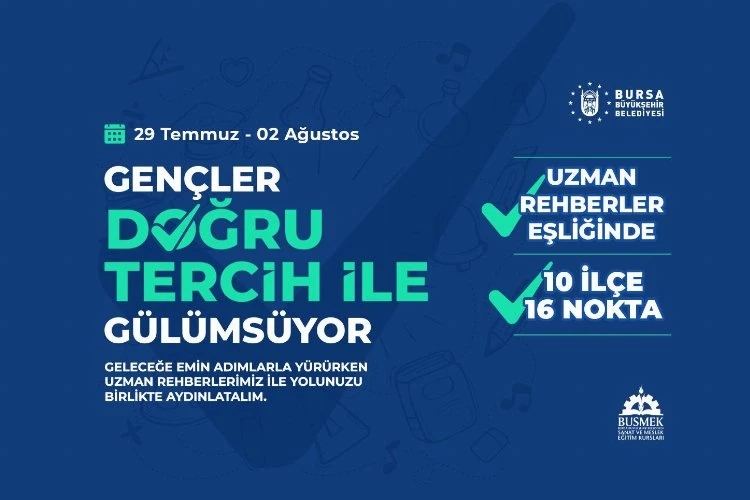 Bursalı gençler doğru tercih ile gülümsüyor